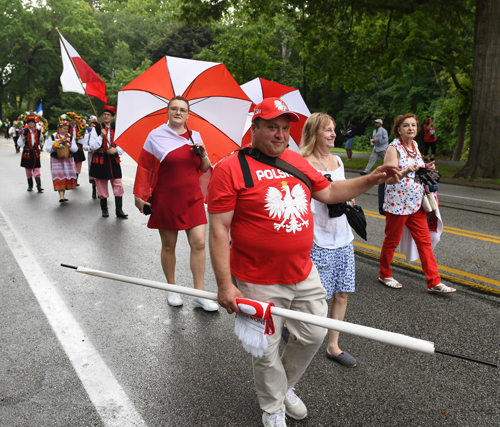 Polish Cultural Garden in the Parade of Flags at 2024 One World Day in Cleveland