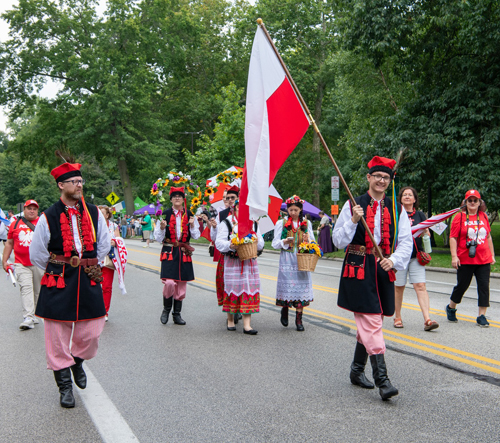 Polish Cultural Garden in the Parade of Flags at 2024 One World Day in Cleveland