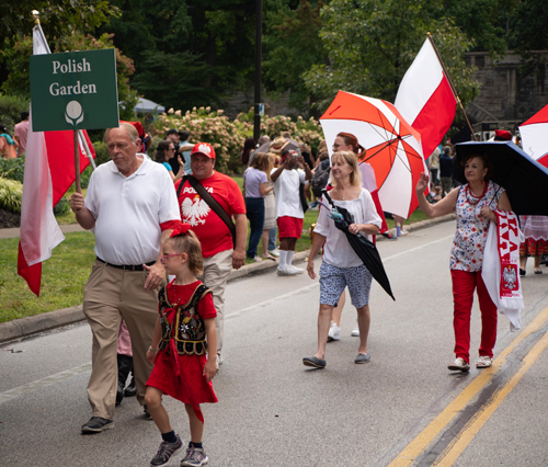 Polish Cultural Garden in the Parade of Flags at 2024 One World Day in Cleveland