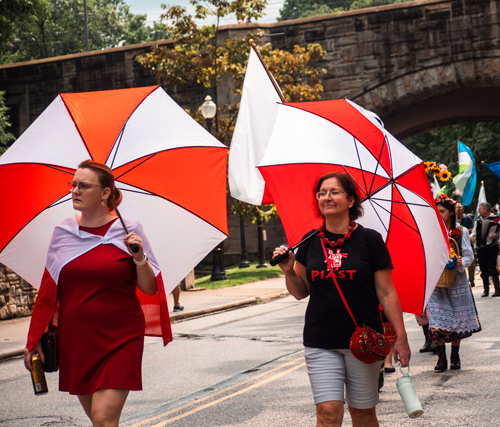 Polish Cultural Garden in the Parade of Flags at 2024 One World Day in Cleveland