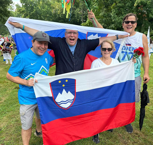 Slovenian Cultural Garden in Parade of Flags at One World Day 2024