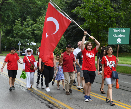 Turkish Cultural Garden in Parade of Flags at One World Day 2024