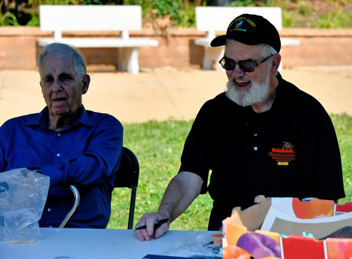 Joe Meissner and other veterans in the Vietnamese Garden on One World Day 2024