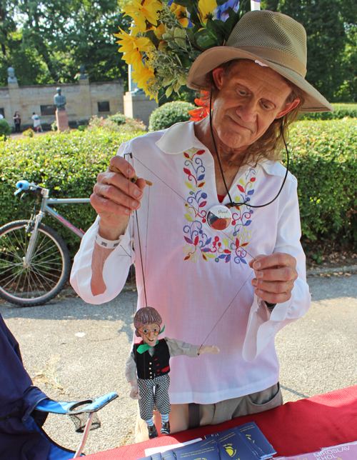 Marionette in Czech Garden on One World Day 2024