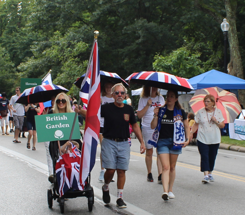 British Garden in Parade of Flags on One World Day