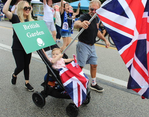 The youngest flag bearer in the Parade of Flags