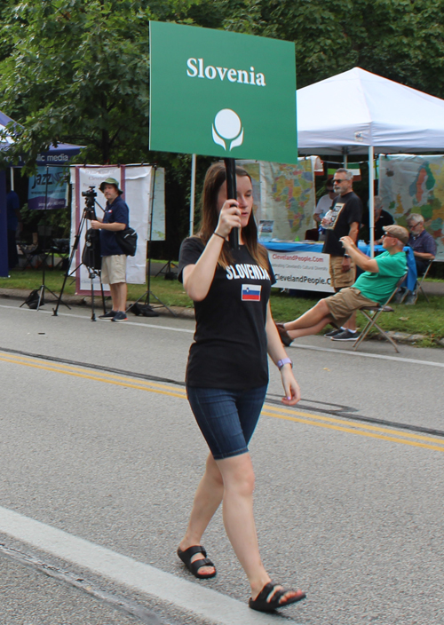 Slovenian Cultural Garden in Parade of Flags at One World Day 2024