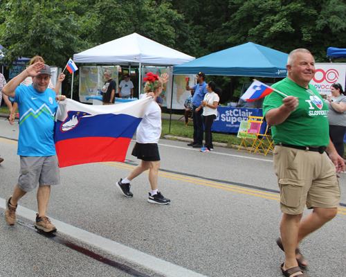 Slovenian Cultural Garden in Parade of Flags at One World Day 2024