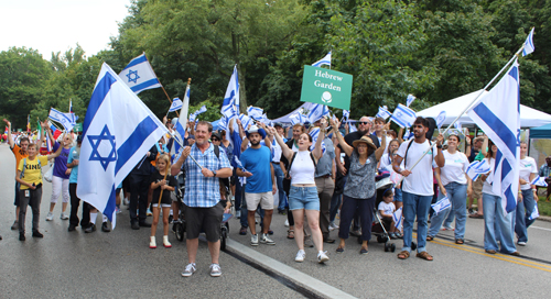 Hebrew Garden in Parade of Flags on One World Day