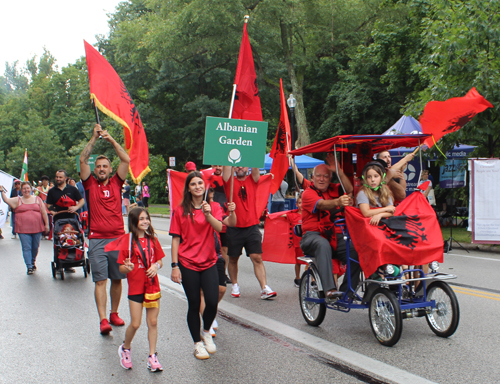 Albanian Garden in Parade of Flags on One World Day