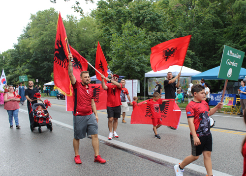 Albanian Garden in the Parade of Flags