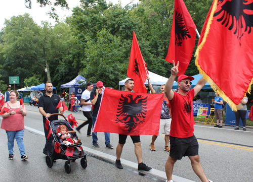 Albanian Garden in the Parade of Flags