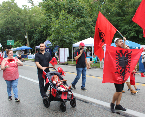 Albanian Garden in the Parade of Flags