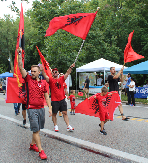 Albanian Garden in the Parade of Flags