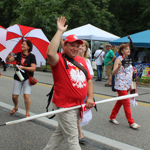 Polish Cultural Garden in the Parade of Flags at 2024 One World Day in Cleveland