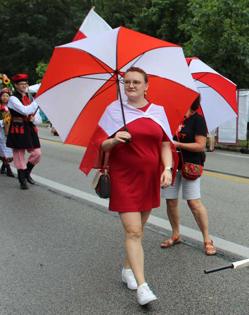 Polish Cultural Garden in the Parade of Flags at 2024 One World Day in Cleveland