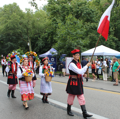 Polish Cultural Garden in the Parade of Flags at 2024 One World Day in Cleveland