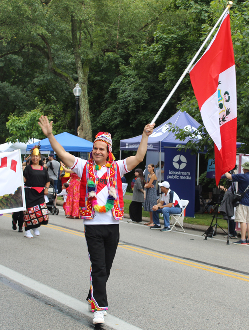 Peruvian Cultural Garden in Parade of Flags on One World Day 2024