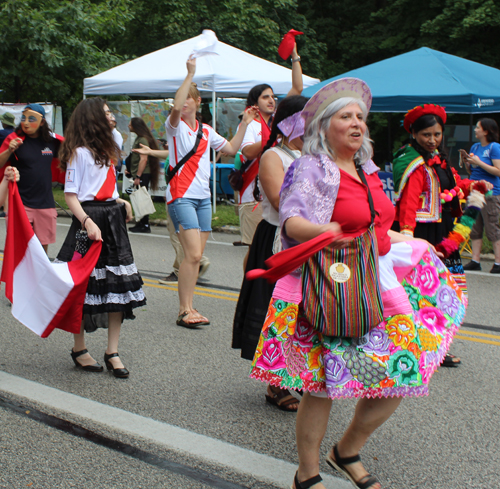 Peruvian Cultural Garden in Parade of Flags on One World Day 2024