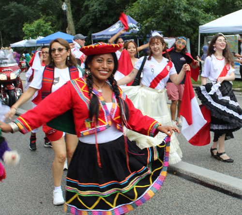 Peruvian Cultural Garden in Parade of Flags on One World Day 2024