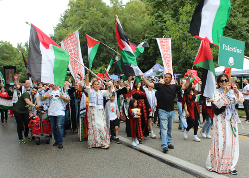 Cleveland Palestinian Community in the Parade of Flags at One World Day