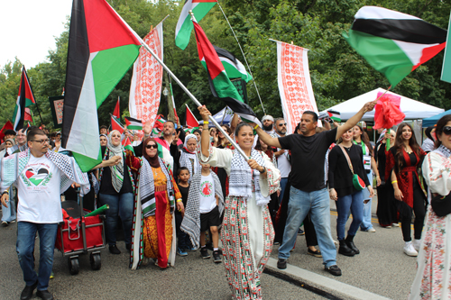 Cleveland Palestinian Community in the Parade of Flags at One World Day