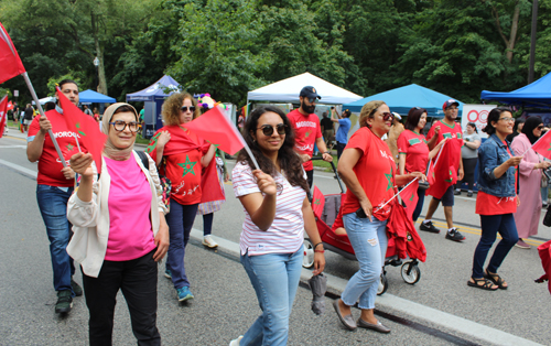 Moroccan community in the Parade of Flags on One World Day