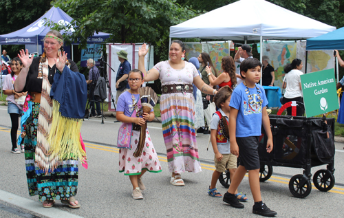 Native American Cultural Garden in the Parade of Flags on One World Day 2024