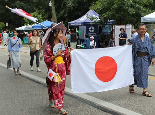 Japanese community in the Parade of Flags on One World Day 2024