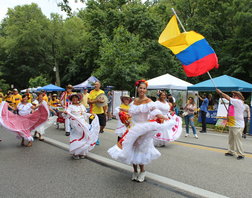 Colombia Cultural Garden in Parade of Flags at One World Day 2024