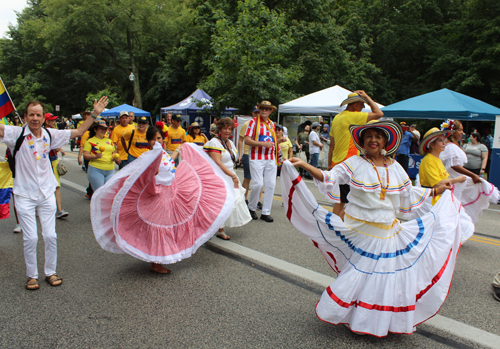 Colombia Cultural Garden in Parade of Flags at One World Day 2024