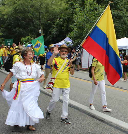 Colombia Cultural Garden in Parade of Flags at One World Day 2024