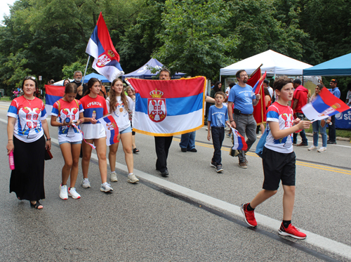 Serbian Cultural Garden in Parade of Flags 2024