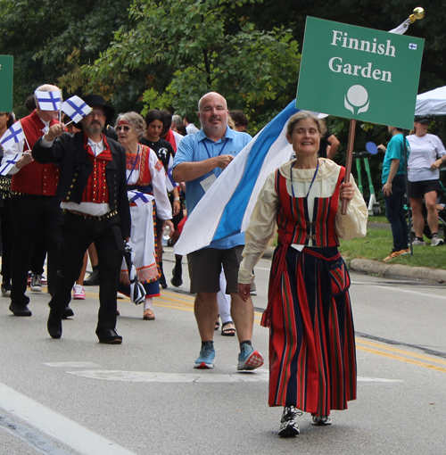 Finnish Cultural Garden in Parade of Flags on One World Day