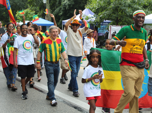 Ethiopian Cultural Garden in Parade of Flags on One World Day 2024