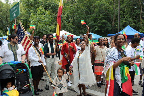 Ethiopian Cultural Garden in Parade of Flags on One World Day 2024