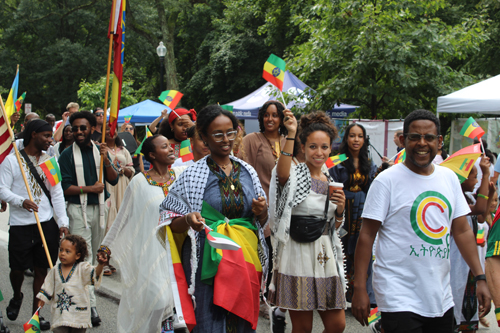 Ethiopian Cultural Garden in Parade of Flags on One World Day 2024