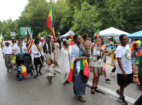 Ethiopian Cultural Garden in Parade of Flags on One World Day 2024