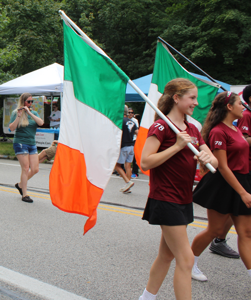 Irish Cultural Garden in Parade of Flags at One World Day