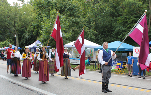 Latvian Garden in Parade of Flags