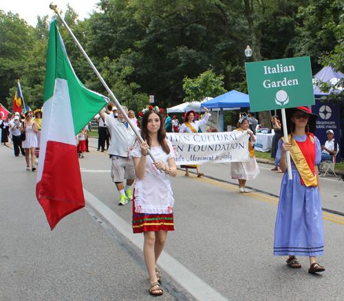 Italian Garden in Parade of Flags on One World Day