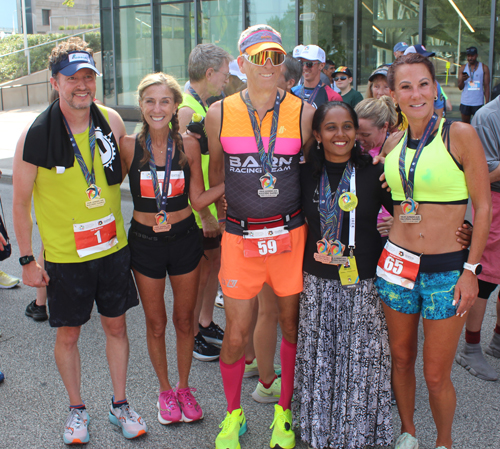 Pan Am Masters Games athletes with medals