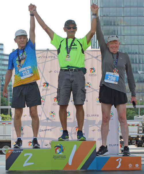 Pan Am Masters Games athlete with medal