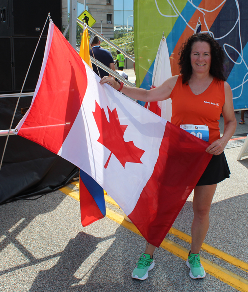 Canadian athlete in closing PAMG ceremony