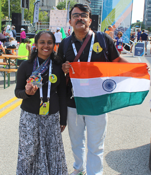 Pan Am Masters Games athletes with medals India