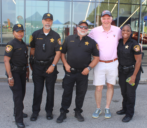 County Exec Chris Ronayne with Sheriff Officers