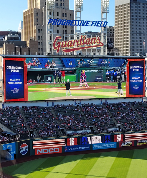 First Pitch by PAMG Athlete Makoto Chogahara