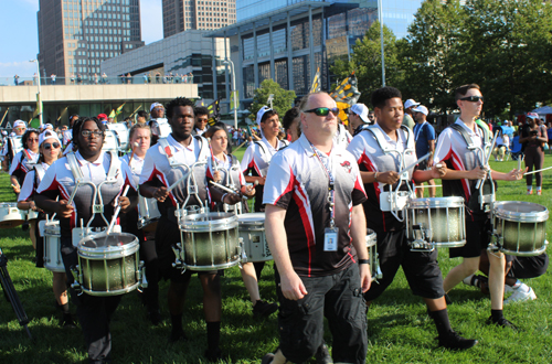 John Marshall HS drum line