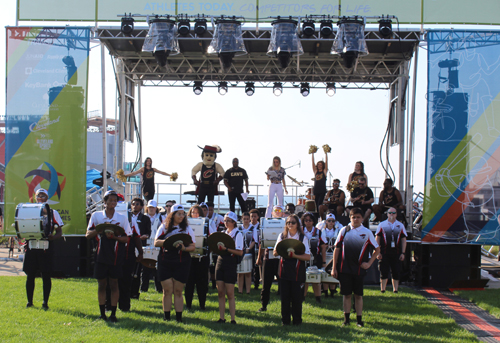 John Marshall HS drum line