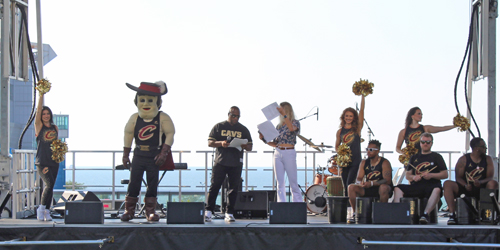 Stage at Pan Am Welcome Celebration